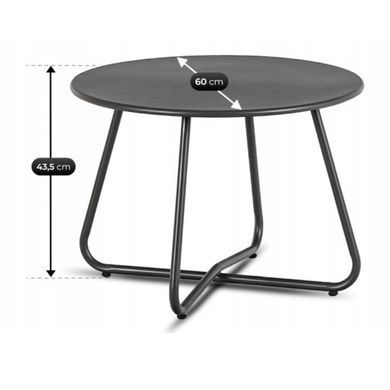 Комплект садових меблів MEBEL ELITE MEGARA Сірий