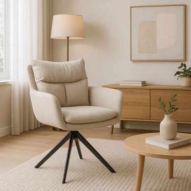 Кресло поворотное MEBEL ELITE PAUL Беж фотография