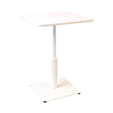 Стол Ibiza Soft light Lovko 60x60 Белый металл/белый фотография