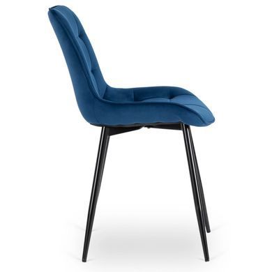 Стул бархатный MEBEL ELITE CHRIS Velvet Синий фотография