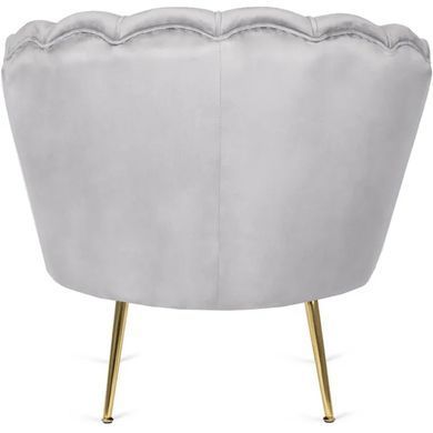 Крісло м'яке оксамитове MEBEL ELITE ANGEL Velvet Сірий фотографія
