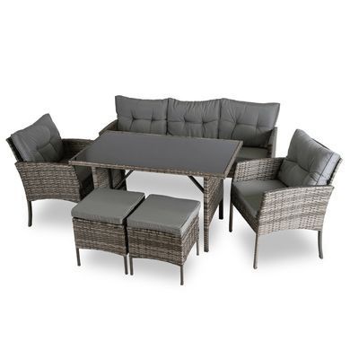 Комплект садових меблів MEBEL ELITE ATLANTA Сірий