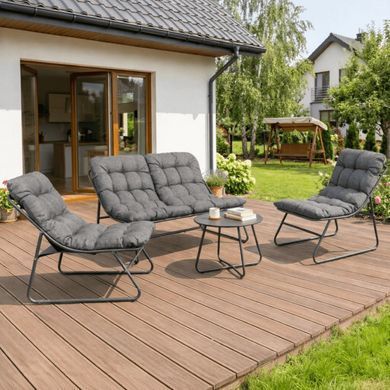 Комплект садових меблів MEBEL ELITE MEGARA Сірий