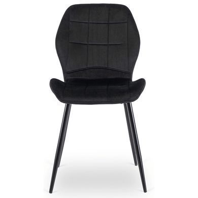 Комплект стіл MEBEL ELITE EDWIN 160(260)х90 см Дуб Золотий / Чорний +8 стільці IRYS Чорний фотографія