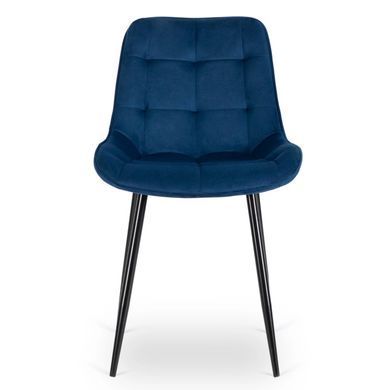 Стул бархатный MEBEL ELITE CHRIS Velvet Синий фотография