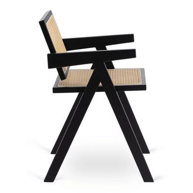 Стілець MEBEL ELITE MADERA Беж/чорний фотография