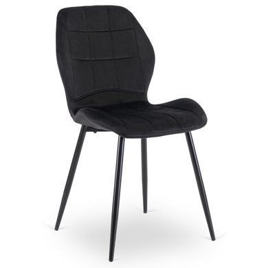 Комплект стіл MEBEL ELITE EDWIN 160(260)х90 см Дуб Золотий / Чорний +8 стільці IRYS Чорний фотографія
