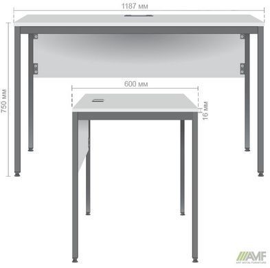 Стол письменный Осло AMF 119x60 Дуб Сонома фотография
