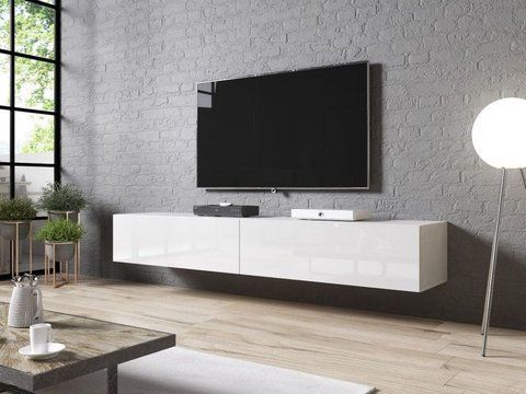 ТВ Тумба SLIDE RTV Cama 200 Білий Глянець / Білий Глянець фотографія