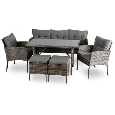 Комплект садових меблів MEBEL ELITE ATLANTA Сірий