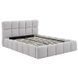Кровать двуспальная MEBEL ELITE MURACJA 140x200 см Серая Букле