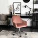 Стілець офісний поворотний оксамитовий MEBEL ELITE FABIO Velvet Рожевий