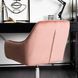 Стілець офісний поворотний оксамитовий MEBEL ELITE FABIO Velvet Рожевий
