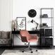 Стілець офісний поворотний оксамитовий MEBEL ELITE FABIO Velvet Рожевий