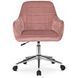 Стілець офісний поворотний оксамитовий MEBEL ELITE FABIO Velvet Рожевий