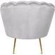 Крісло м'яке оксамитове MEBEL ELITE ANGEL Velvet Сірий