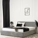 Ліжко двоспальне оксамитове MEBEL ELITE MONICA Velvet 160x200 Сірий