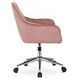 Стілець офісний поворотний оксамитовий MEBEL ELITE FABIO Velvet Рожевий