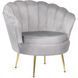 Крісло м'яке оксамитове MEBEL ELITE ANGEL Velvet Сірий фотографія