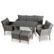 Комплект садових меблів MEBEL ELITE ATLANTA Сірий