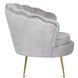 Крісло м'яке оксамитове MEBEL ELITE ANGEL Velvet Сірий