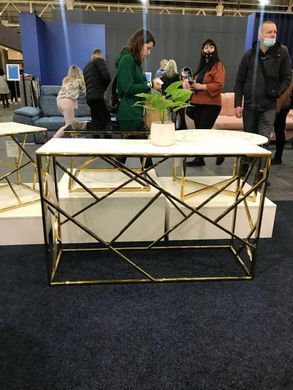 Консоль ESCADA C II Signal 120x40 Белый Эффект Мрамора / Золото фотография