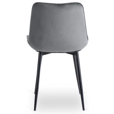 Стілець оксамитовий MEBEL ELITE CHRIS Velvet Сірий фотографія