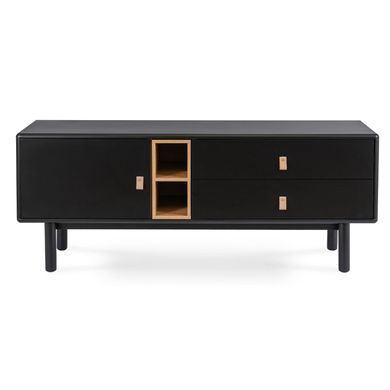ТВ Тумба MEBEL ELITE ARTI 140 Чорний фотографія