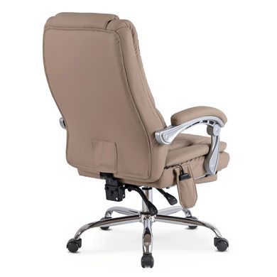 Стілець офісний поворотний з функцію масажу MEBEL ELITE GIORGIO Беж фотографія