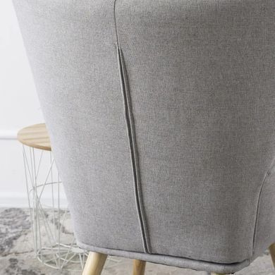 Крісло м'яке з підставкою для ніг MEBEL ELITE LOZANO 2 тканина Сірий фотографія