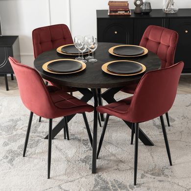 Стул бархатный MEBEL ELITE CHRIS Velvet Бордо фотография