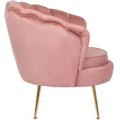 Крісло м'яке оксамитове MEBEL ELITE ANGEL Velvet Рожевий фотографія