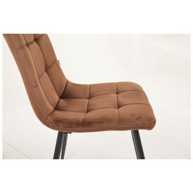Стілець Cherry Velvet AMF Кавовий фотографія