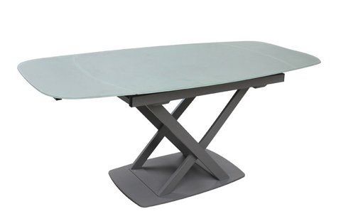 Стол раскладнойDAOSUN DT 8106 120(180)x80 Серо-Бежевый Сатин имеет недостатки!! фотография