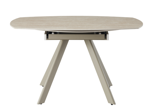 Стіл розкладний TML-1240 VETRO 135(135)x80 римський траветрін + капучино фотографія