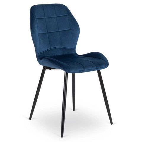 Стілець оксамитовий MEBEL ELITE IRYS Velvet Синій фотографія