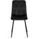 Стілець оксамитовий MEBEL ELITE ROBIN Velvet, Чорний