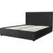 Ліжко двоспальне оксамитове MEBEL ELITE ANDRE Velvet 160x200 Темно Сірий