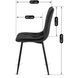 Стілець оксамитовий MEBEL ELITE ROBIN Velvet, Чорний