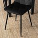 Стілець оксамитовий MEBEL ELITE ROBIN Velvet, Чорний