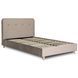 Ліжко двоспальне оксамитове MEBEL ELITE DENNIS Velvet 120x200 Беж
