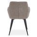 Комплект стол MEBEL ELITE ALICANTE 160(200)х90 см Черный/Орех и 4 стула EDRICK Коричневый