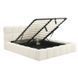 Ліжко двоспальне MEBEL ELITE MURACJA 160x200 см Кремовий Букле