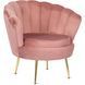 Крісло м'яке оксамитове MEBEL ELITE ANGEL Velvet Рожевий фотографія
