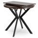 Стіл розкладний круглий MEBEL ELITE DORIAN 80(160)х80 см Горіх/Чорний