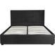 Ліжко двоспальне оксамитове MEBEL ELITE ANDRE Velvet 160x200 Темно Сірий
