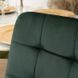 Стілець оксамитовий MEBEL ELITE YORK Velvet, Зелений / Золотий