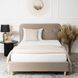 Ліжко двоспальне оксамитове MEBEL ELITE DENNIS Velvet 120x200 Беж