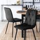 Стілець оксамитовий MEBEL ELITE ROBIN Velvet, Чорний