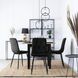 Стілець оксамитовий MEBEL ELITE ROBIN Velvet, Чорний